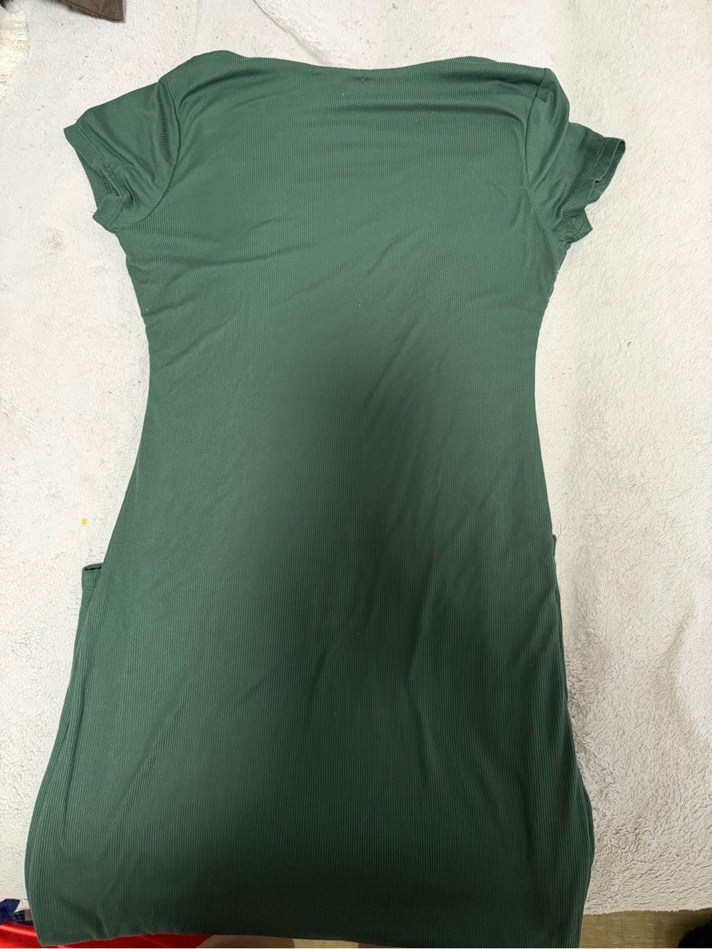 True & Co. Forest Green Short Sleeve Tunic
